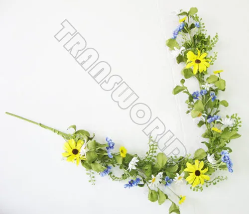 Factory Price New Design Wholesale Artificial Fresh Flower Garland for Home Decor
