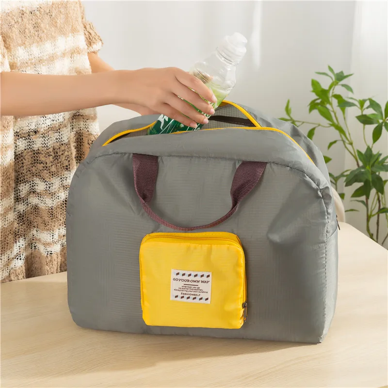 Light Weight Travelling Luggage Cute Small Waterproof Folding Clothes Cover Storage Suit Travel Bag Foldable Travel Duffle Bag