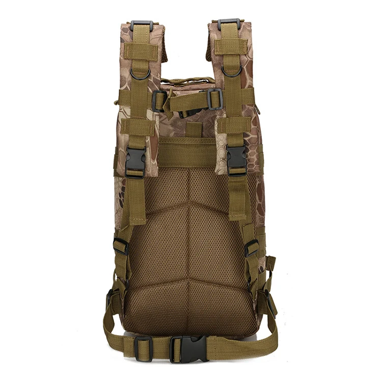 H228 Custom Logo Wholesale Bolsos 600D 25L Large Capacity 3P Tactical Backpack For Men Hiking Camping Bags With Molle System