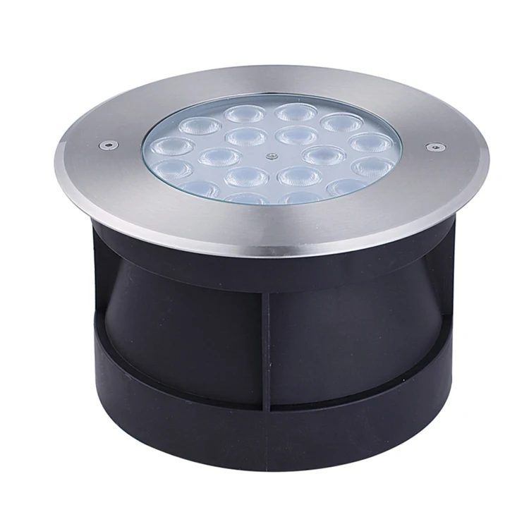 outdoor Stainless Steel IP68 Waterproof dmx controller rgb 18w 24v 3in1 Warm White deck LED Underground light
