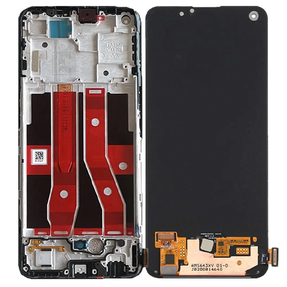 AMOLED For OPPO Reno 4 SE LCD Display Touch Screen Digitizer Assembly For OPPO Reno4 SE LCDs Replacement PEAT00 PEAM00