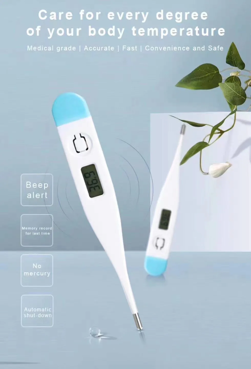 
Clinical Thermometer Smart Electronic Digital Home Medical Thermometer 