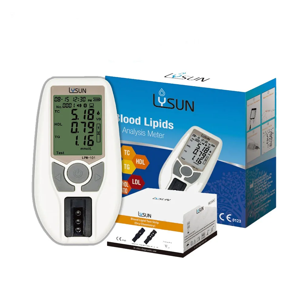 LYSUN LPM-101 анализатор липидов крови измеритель общего холестерина Липо-белок уровень триглицеридов