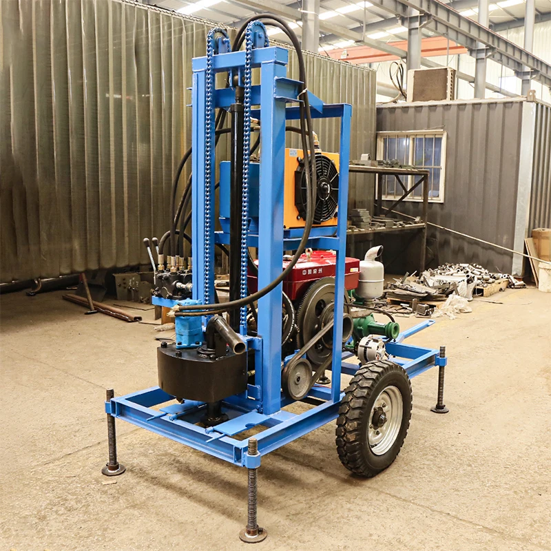12hp/22hp/30hp небольшой бытовой портативный Съемный 100 м 120 глубина воды буровая установка