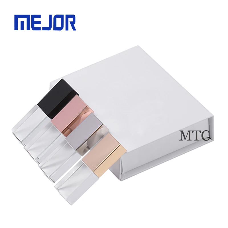 Cristal business gift 4g flash stick black 8g transparent 3D glass Pen drive 64G crystal Usb 32GB