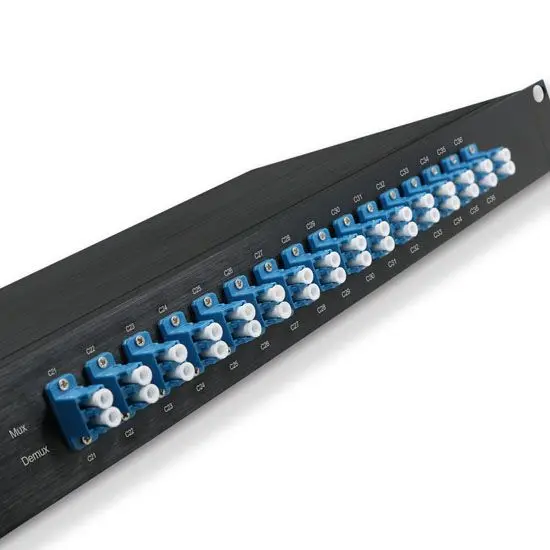 1U LGX 16 Channel 100G DWDM Module Fiber Optical Wavelength Division Mulitplexer