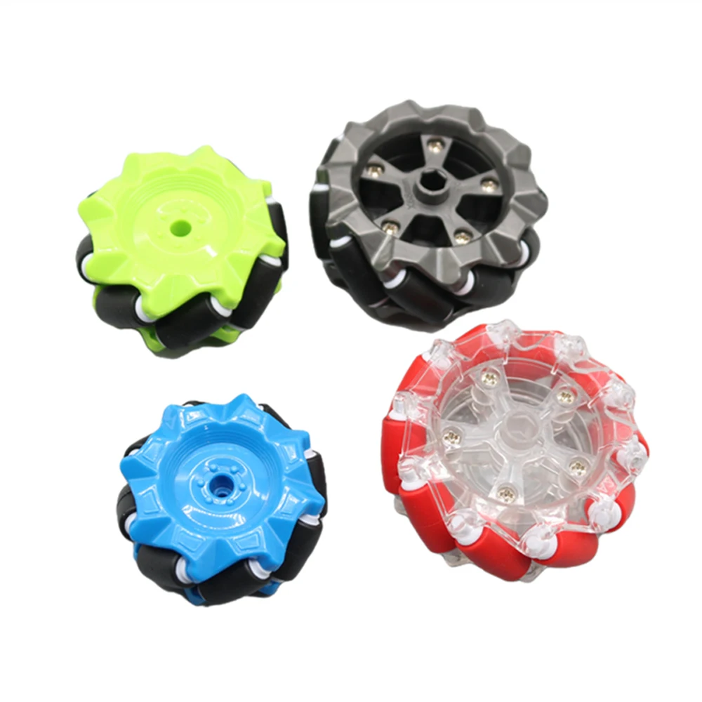 4pcs/set 58mm Green Mecanum Wheel with TT couplingfor Raspberry Pi DIY STEM Robot Car Chassis Toy Parts