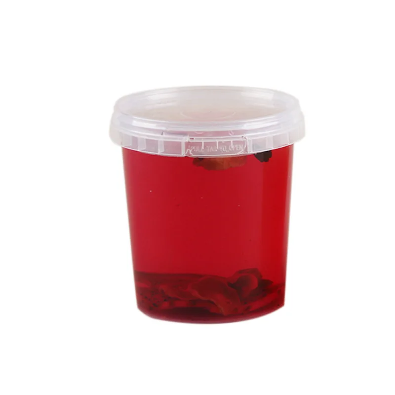mini pp transparent plastic bucket without handle
