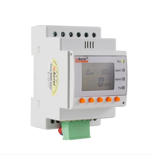 ASJ Earth Leakage Fault Protection Relay LCD Residual Current Relay For Electrical Circuit Protection Safety
