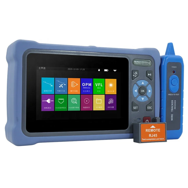 New FTTH Project Tool SM OTDR 1310/1550 26/24dB Fiber Optic OTDR With 10mw VFL Event Map