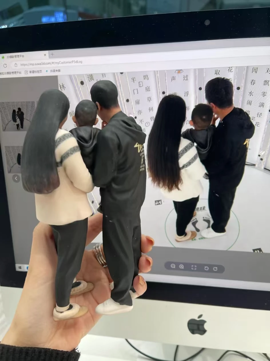 Full-color three-dimensional sculpture collection and printing fully automatic 3D scanning and printing entrepreneurial ideas