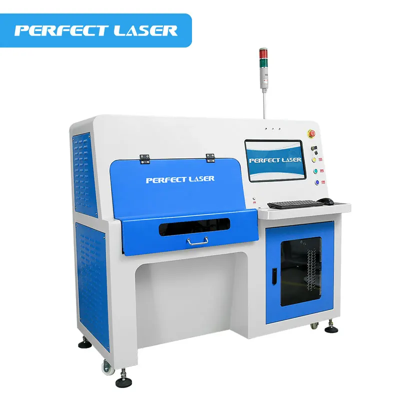 Industry 50W Fiber Laser Solar Cell Scribing Machine For Cutting Splitting Silicon Wafer Perfect Laser