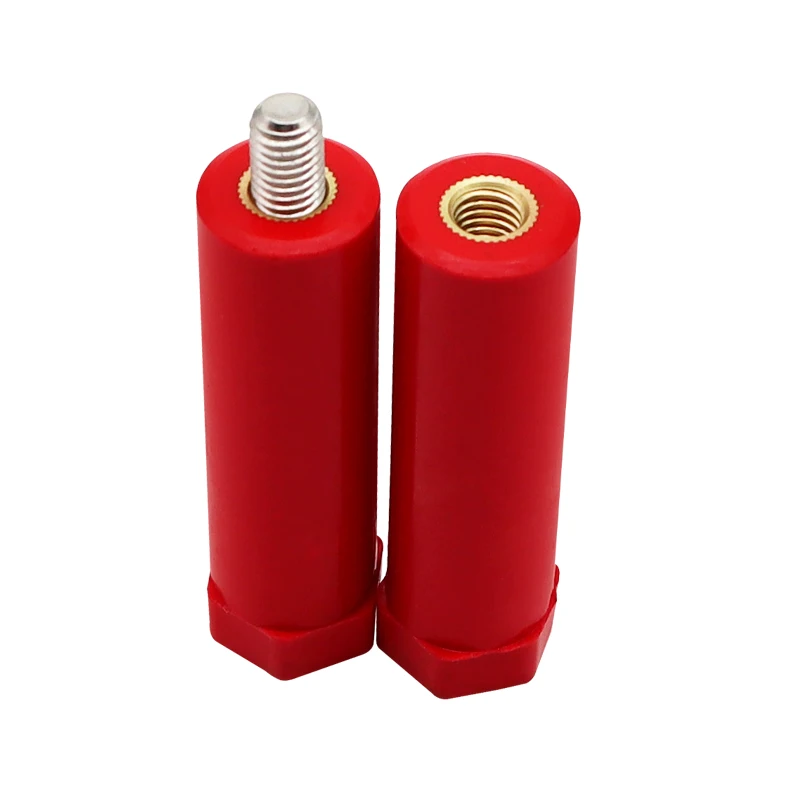 Cloy Red Own factory Can be customized Low voltage support JYZ Busbar insulator JYZ20*75 M5 M6 M8 Bus bar insulator