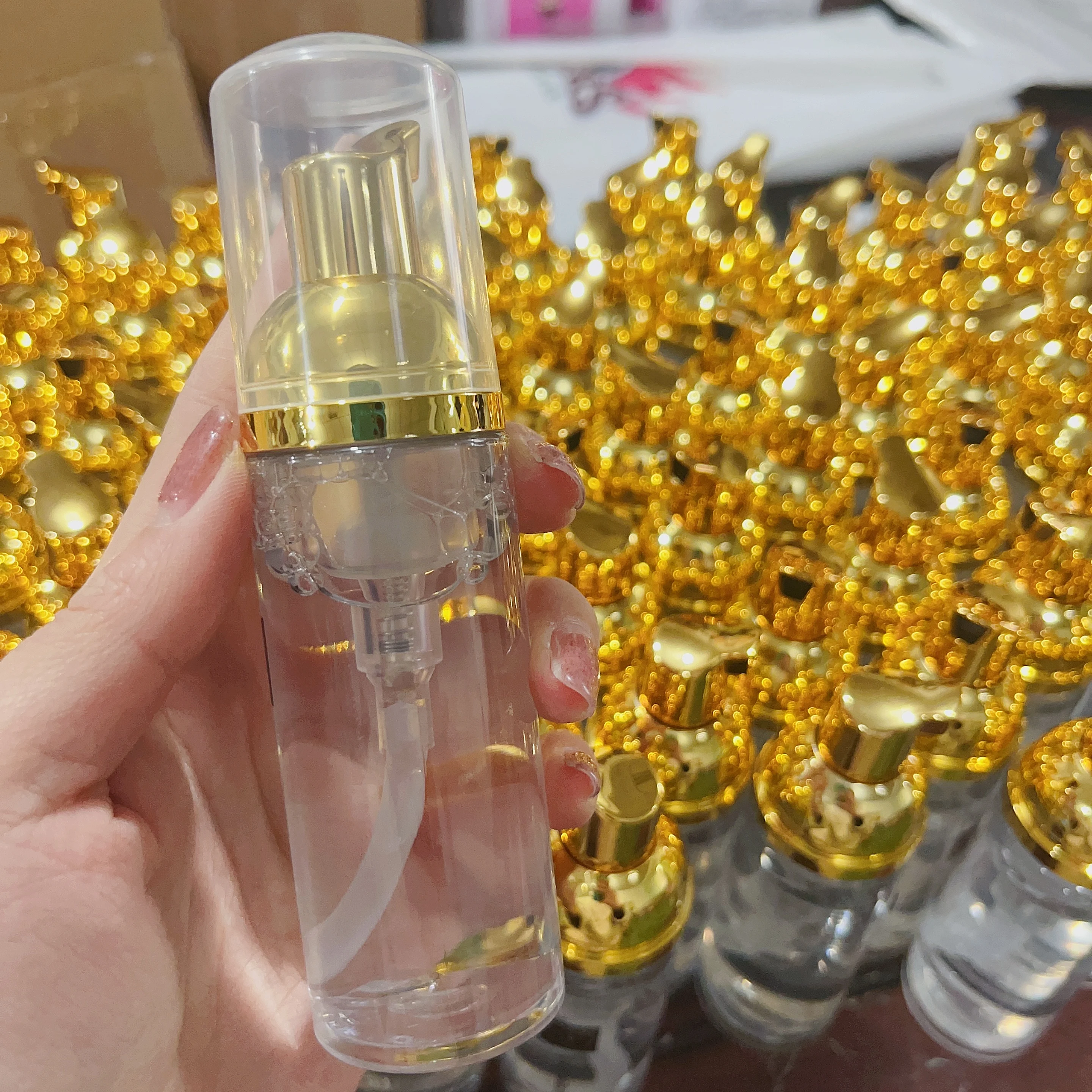 OEM Private Label Eyelash cleanimg mousse Wash Lash Extension Safe Natural Lash Eyelash Foam Shampoo with Cleaner Brush