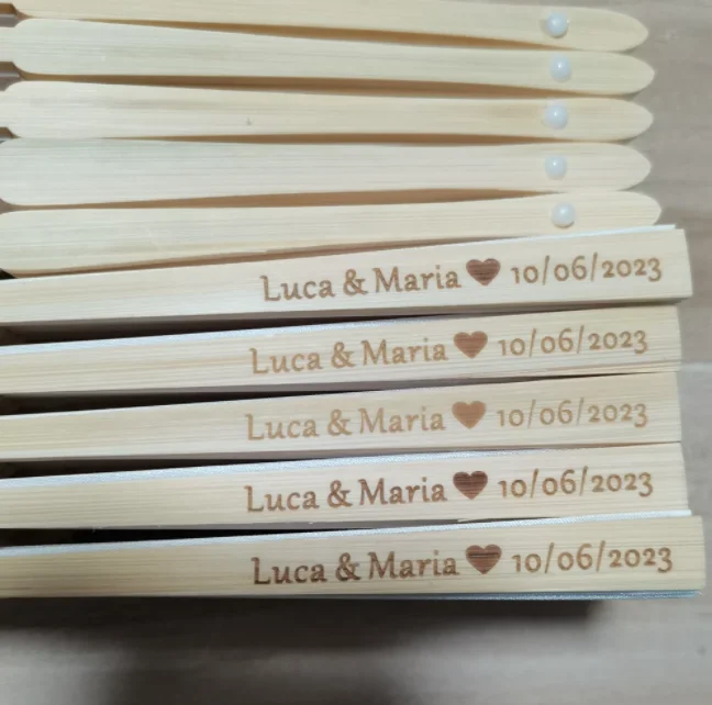 Personalized Wooden Fan Customized Wood Hand Fan Wedding Favors For Guest Party Gifts Personalized Folding Fan