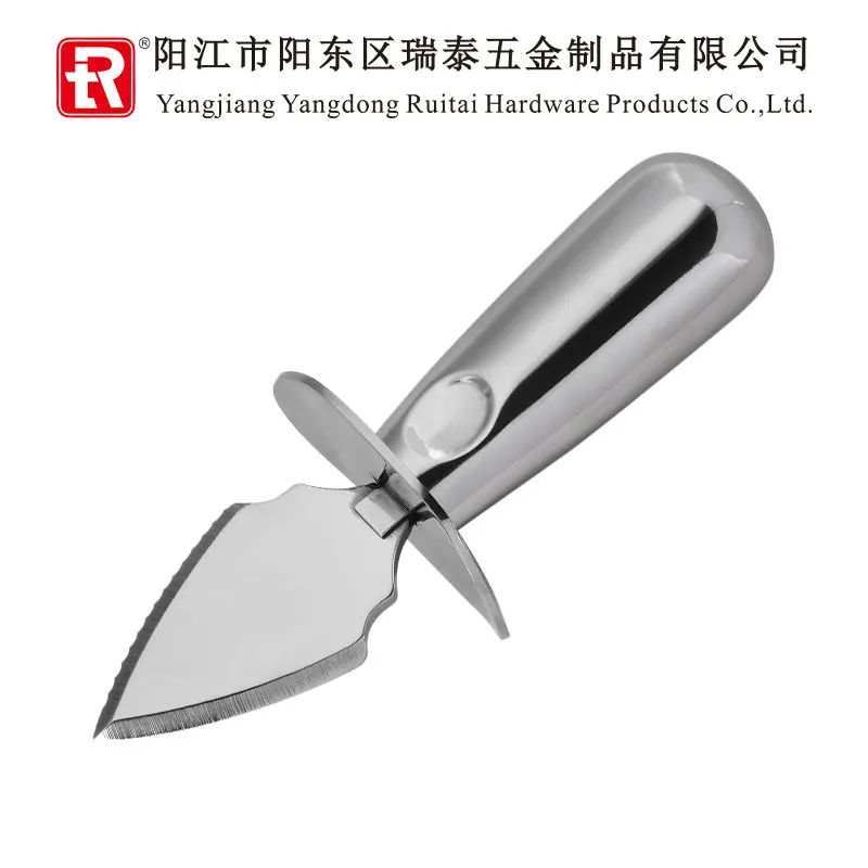 Customized 2.5' Oyster Shucking Scallop Knife Seafood Tool Open Shellfish Knife Stainless Hollow Handle kitchen small knife