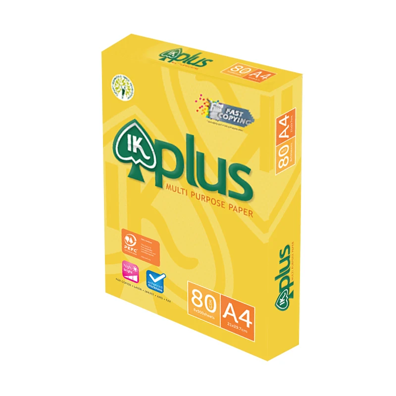 Международный Размер A4 Ik желтая бумага копировальная 80GSM 70GSM