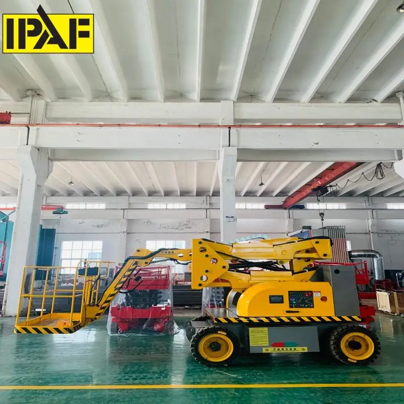 Self-propelled articulating telescopic boom lift diesel mobile boom spider lift aerial work platform picker