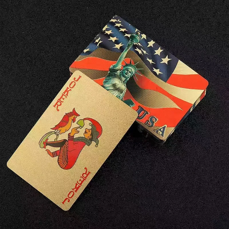 Оптовая продажа роскошные игральные карты высокого качества пластиковые для покера ПВХ