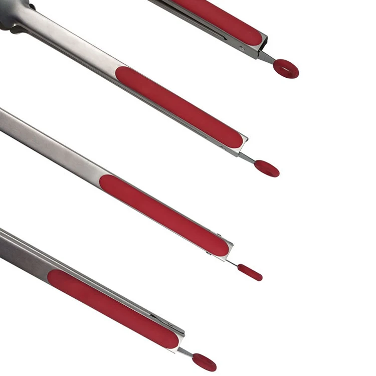 Factory direct BBQ barbecue clip Stainless steel food tongs