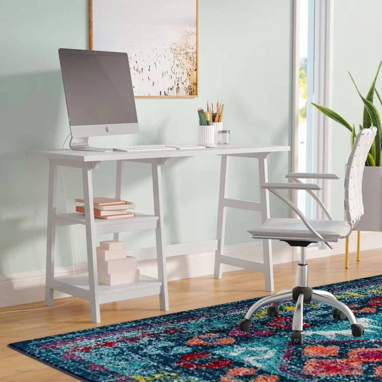 Office Desk Children Desk Study Rectangular Computer Table Wooden Wide Top Table Stand Up Desk