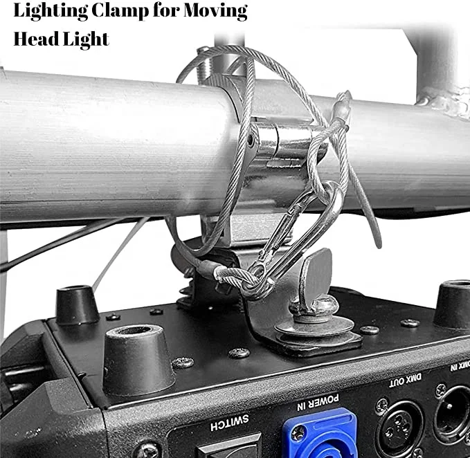 Heavy Duty 220 lb Aluminum Alloy Stage Lighting O-Clamp Mounting/ 2 Inch Truss Bracket Hook Clamp for DJ Projector