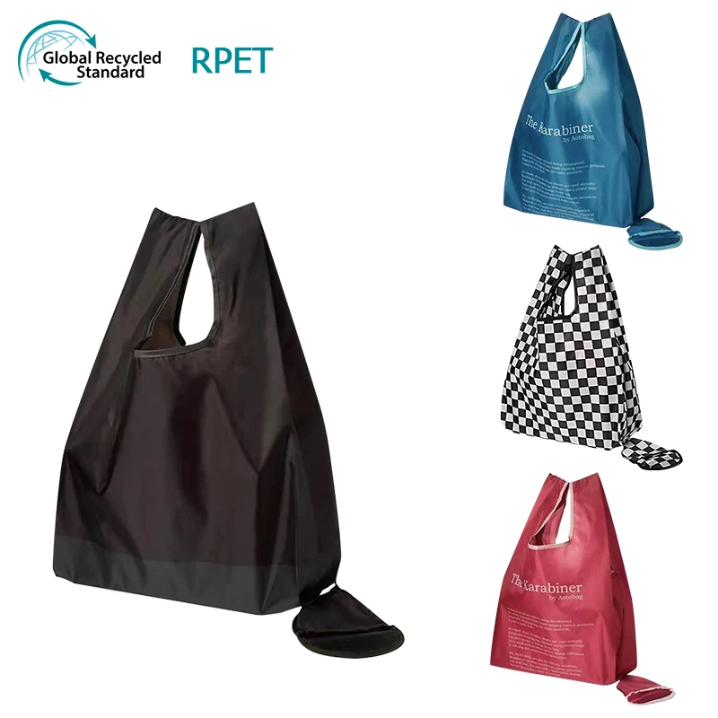 Lightweight and Simple Eco-Friendly Woven Bag Convenient Foldable and Waterproof Tote for Shopping PP Fabric Durable Material