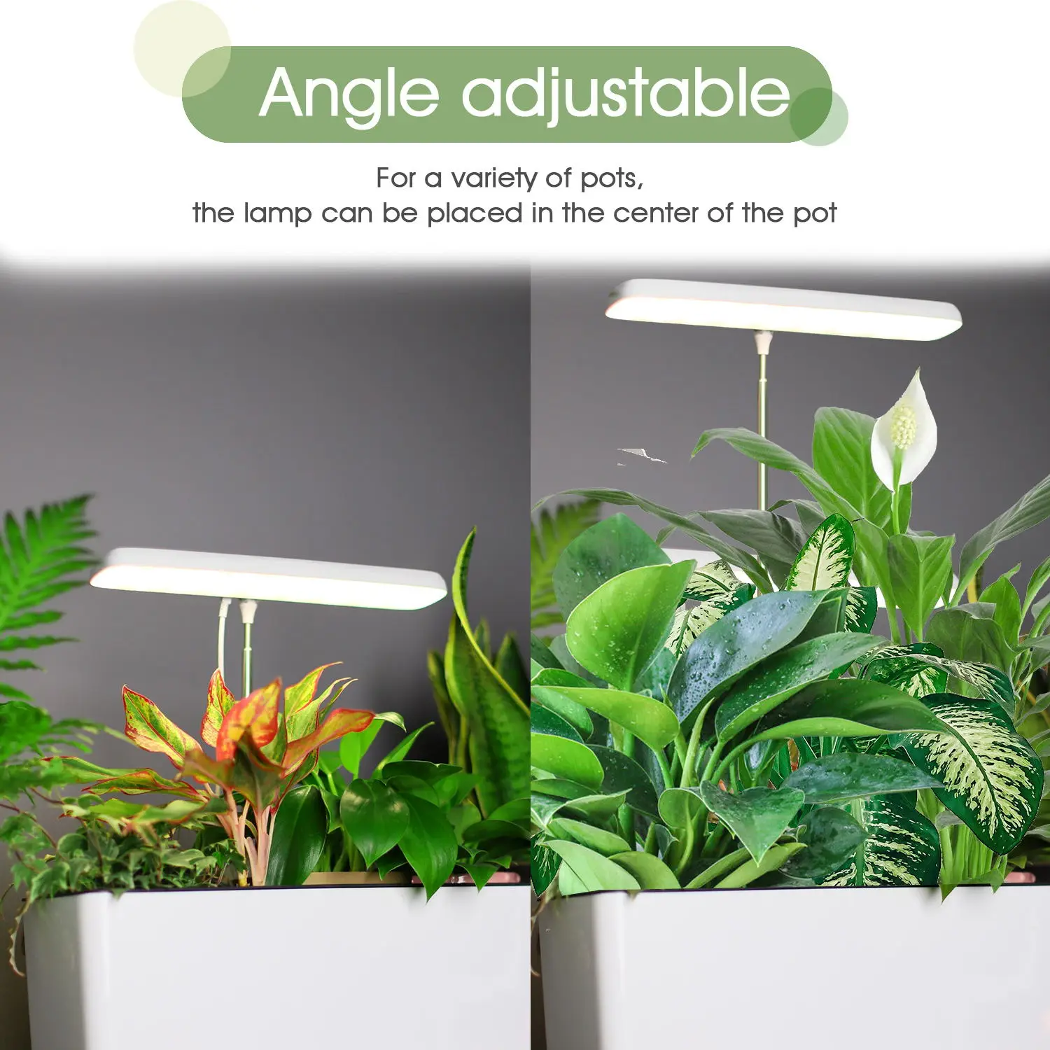 Indoor Garden LED Plant Grow Light Smart Plant Pot Vegetable Seed Planter Height Adjustable Plant Kit for Desk