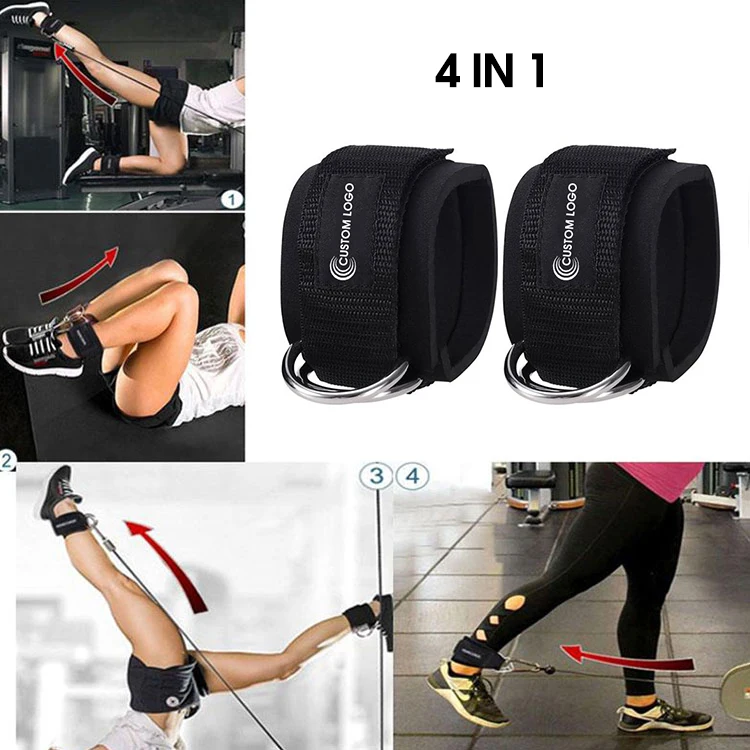  Fitness Weight Workout Cable Ankle Straps for