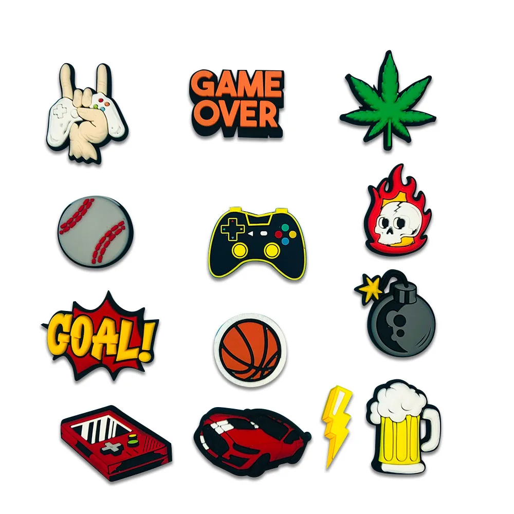 New Arrival Classic Cartoon shoe decoration Charms Wholesale Custom Mexican Clog PVC Shoe Decoration Charms