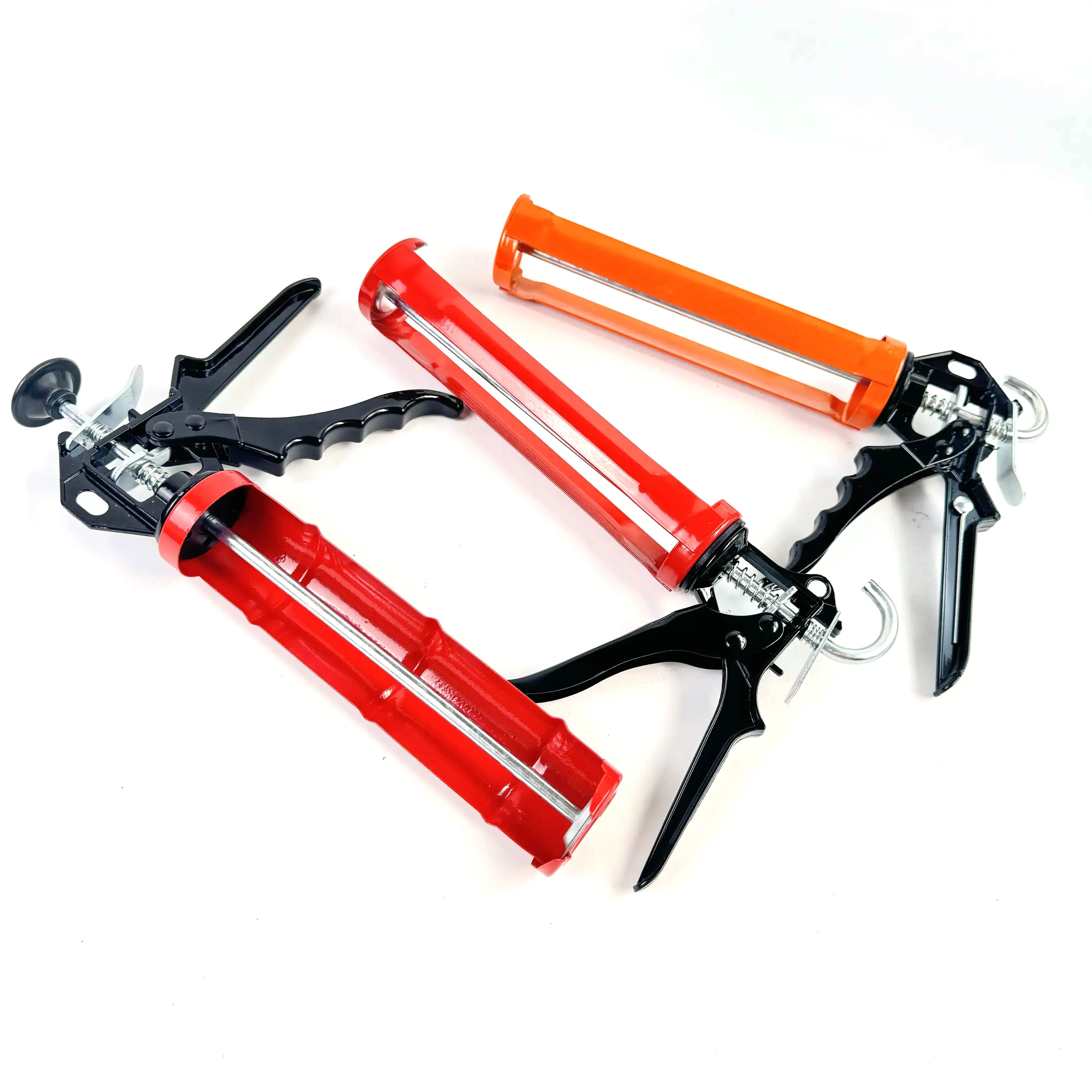 JC-106 Manual PNEU Gun Silicone Sealant Cylinder Industrial DIY Construction Caulking Gun Aluminum Barrel Steel OEM Customizable