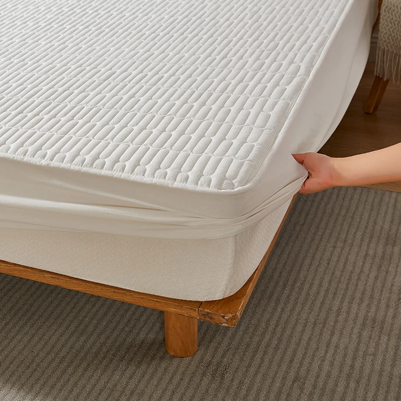 skin-friendly waterproof anti-bacteria mite mattress pad breathable four season eco-friendly quilted mattress protector