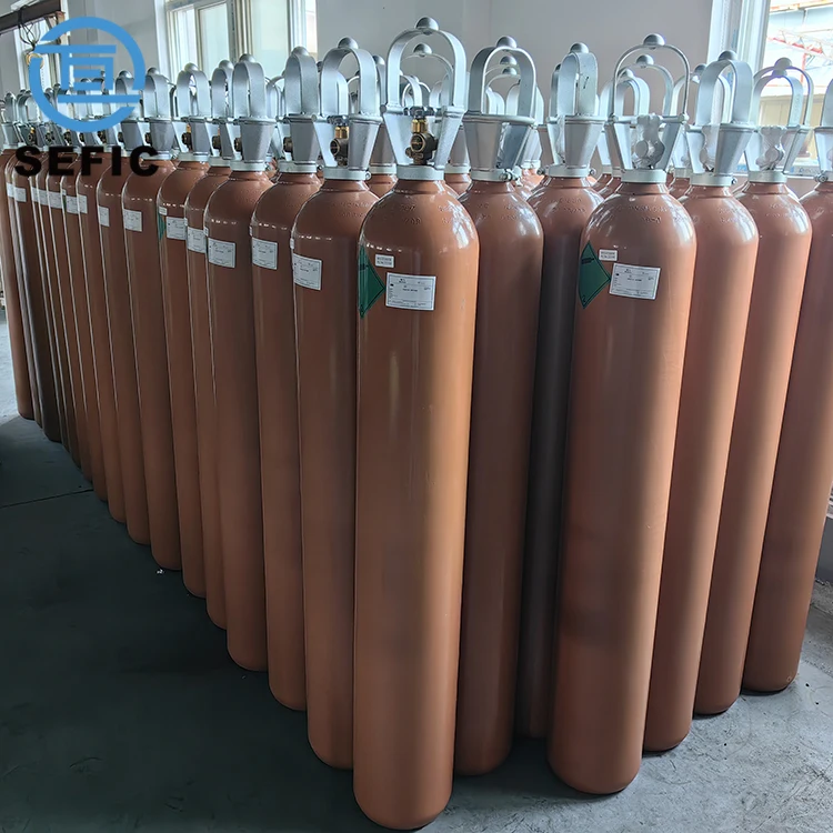 ISO9809-1 50L Helium Gas Cylinder Helium Tank 200bar Helium Balloon Tank