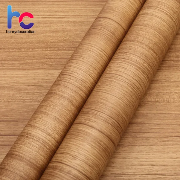 Texture Laminate Kitchen Cabinet Wrap Self Adhesive Wallpaper Wall Paper Furniture Sticker Vinyl Wood Grain PVC Film