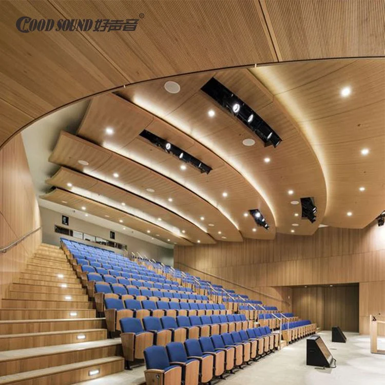 GoodSound Sound Absorbing Baffle Insulation Wall Concert Hall Home Theater Perforated Wood Acoustic Soundproof Panel Price