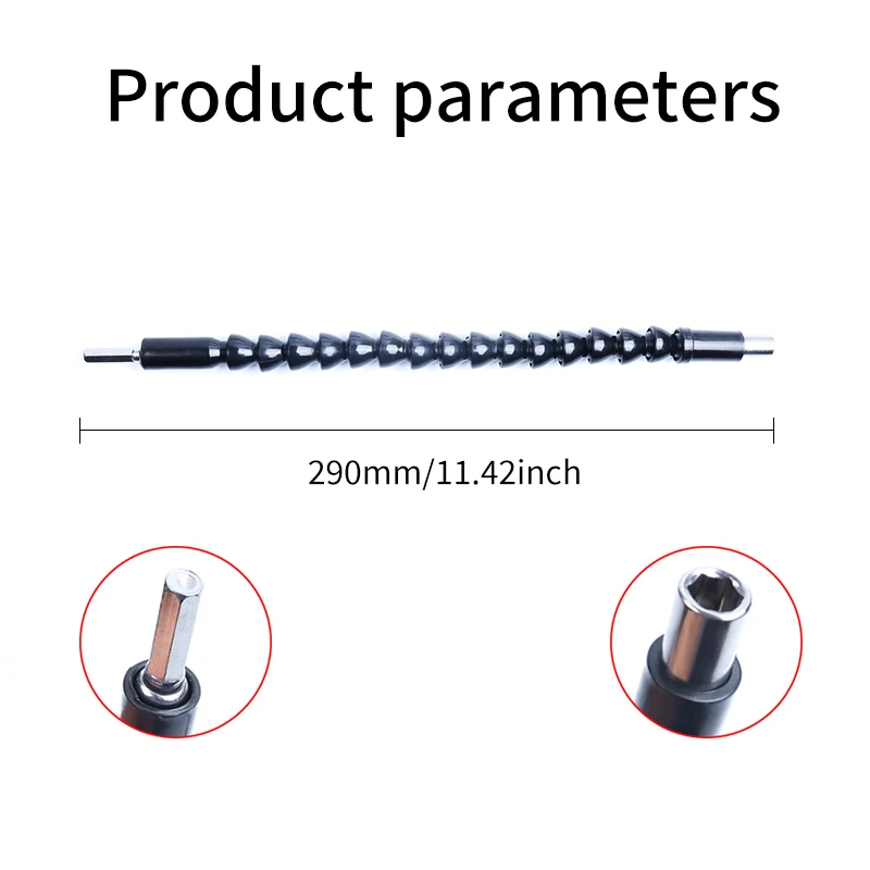 Flexible Shaft Drill Bit Extension Holder, Link For Electric drill extension rod, Hex Screwdriver Soft Shaft Driver Extend Rod