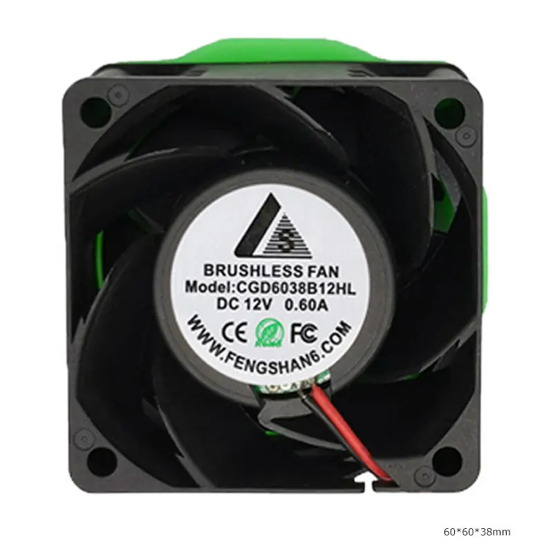 60 мм высокоскоростной кулер 60x60x38 мм высокоскоростной мини-вентилятор охлаждения 6038 12 В 21700 об/мин 2/3/4-Pin бесщеточный вентилятор постоянного тока