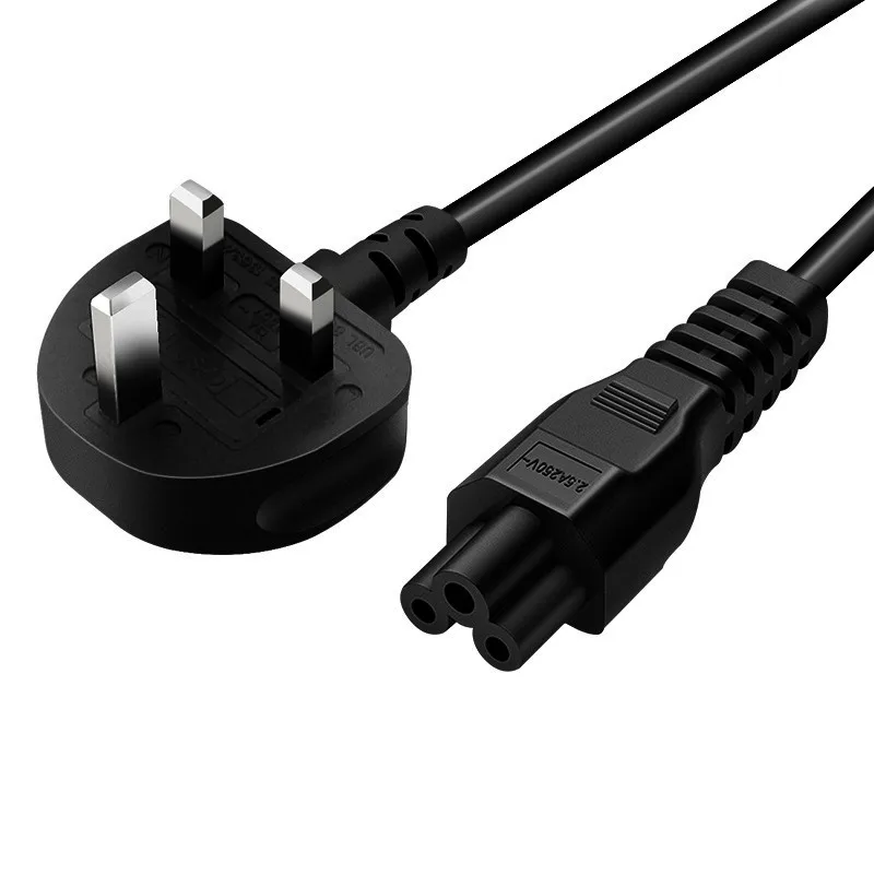 3 Pin Uk Kettle Lead Main Plug Ac Power Cord With Female Power Cord Ends For Computer