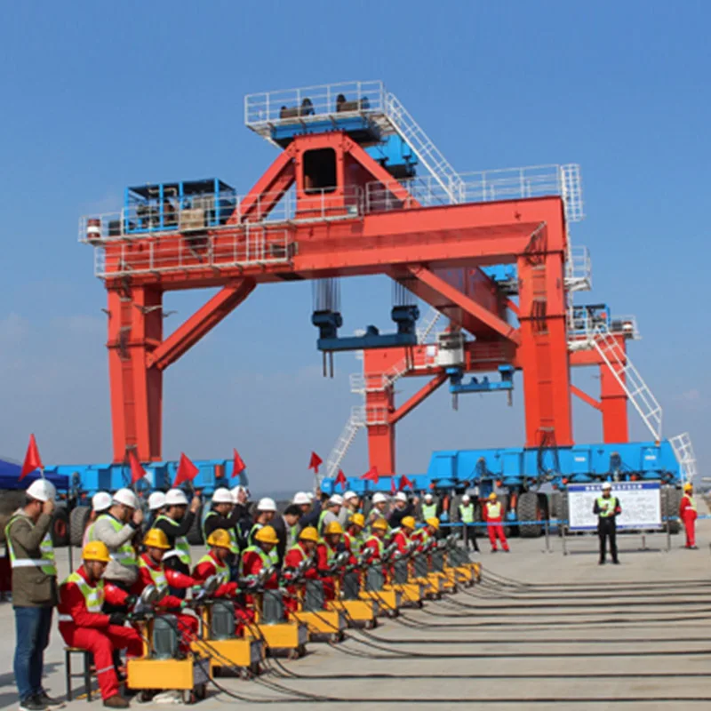 50 ton high quality factory price container handling equipment rubber tyre gantry crane