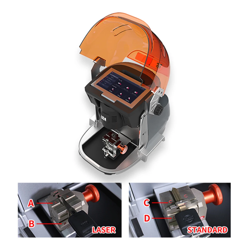 KUKAI New Arrival Patent Pending 4-wayJaw for Standard Laser Dimple Keys Alpha Automatic Key Cutting Machine