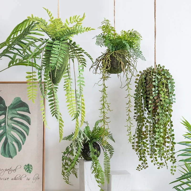 Hot Sell Indoor Outdoor Wall Hanging Artificial Vine Fern Plant Artificial Plants And Flowers