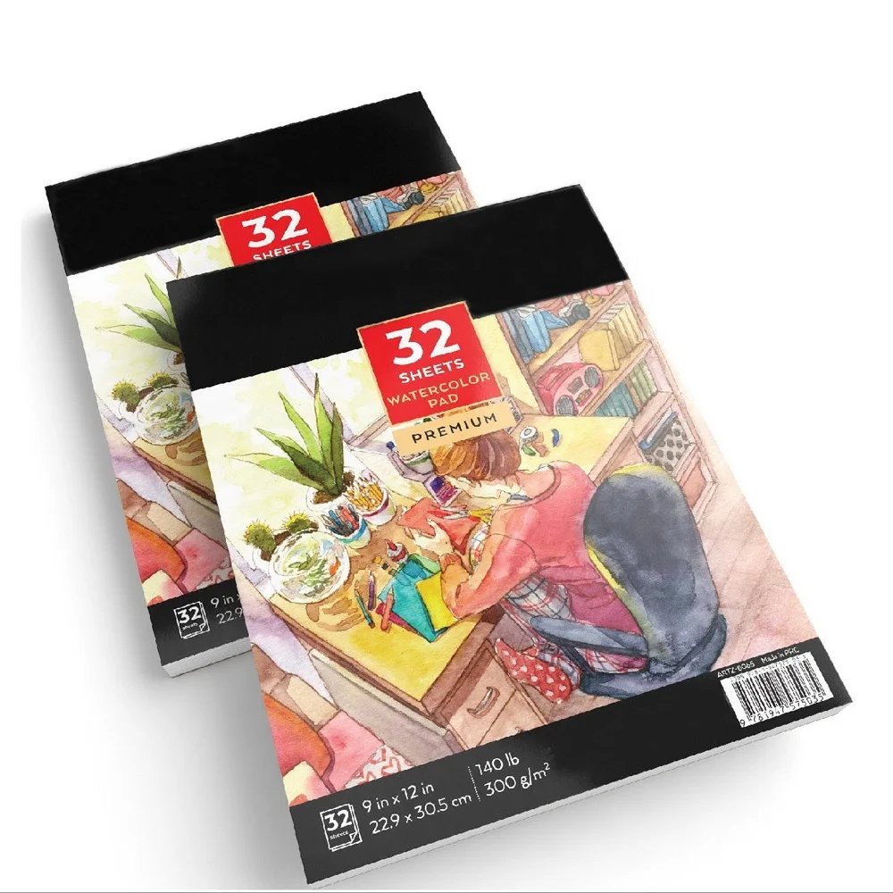9x12 дюймов акварельная картина Canson Бумага для акварели книга 300 г/кв. М влажная, сухая и смешанная среда для художников студентов взрослых