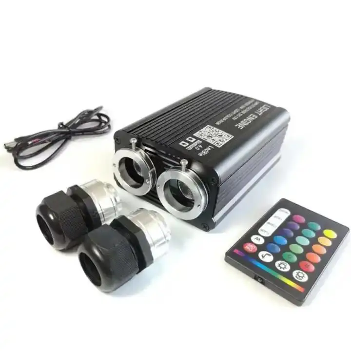 New Creative LED RGBW Starry Sky Roof Ceiling Projector Light Bedroom Bar KTV Home Theater Optical Fiber Lights