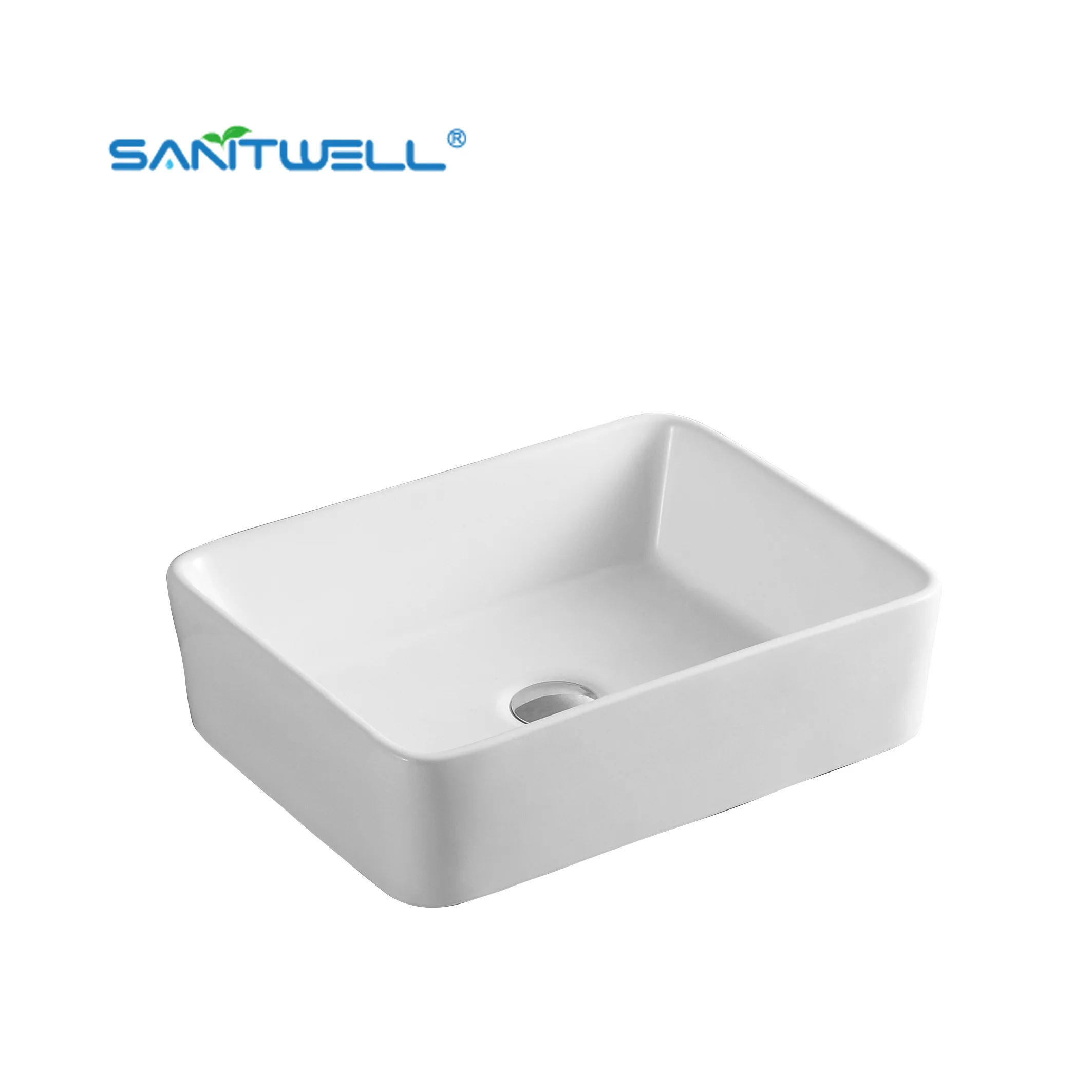 Rectangle ceramic washbasin fancy small size bathroom bowl sink