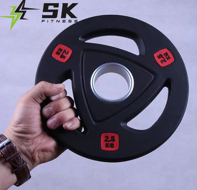 Спортзал SK оптовая продажа тяжелая атлетика пауэрлифтинг 2 5-5 фунтов резиновые накладки на бампер с резиновым покрытием для соревнований