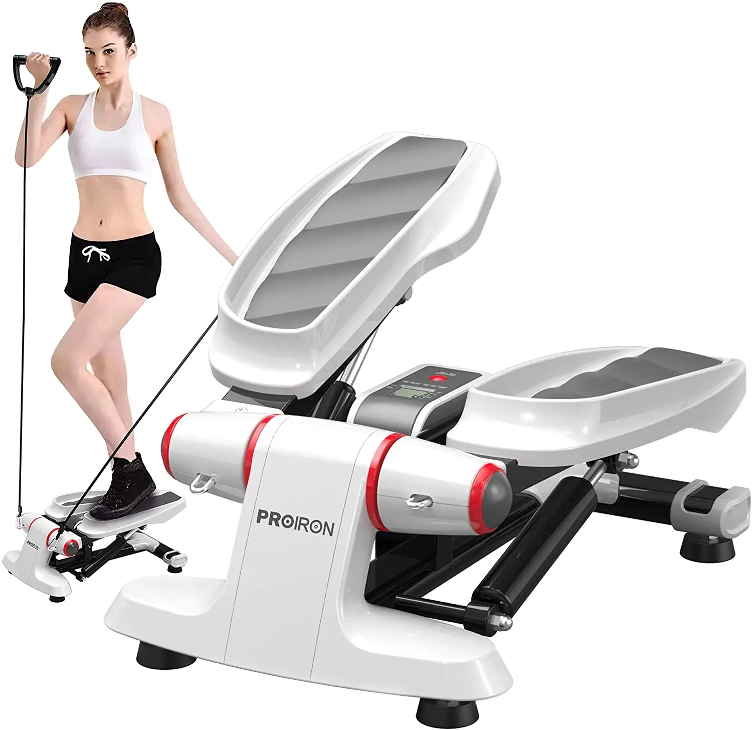 PROIRON Steppers for Exercise Step Exercise Machine with Resistance Bands for Home Workout