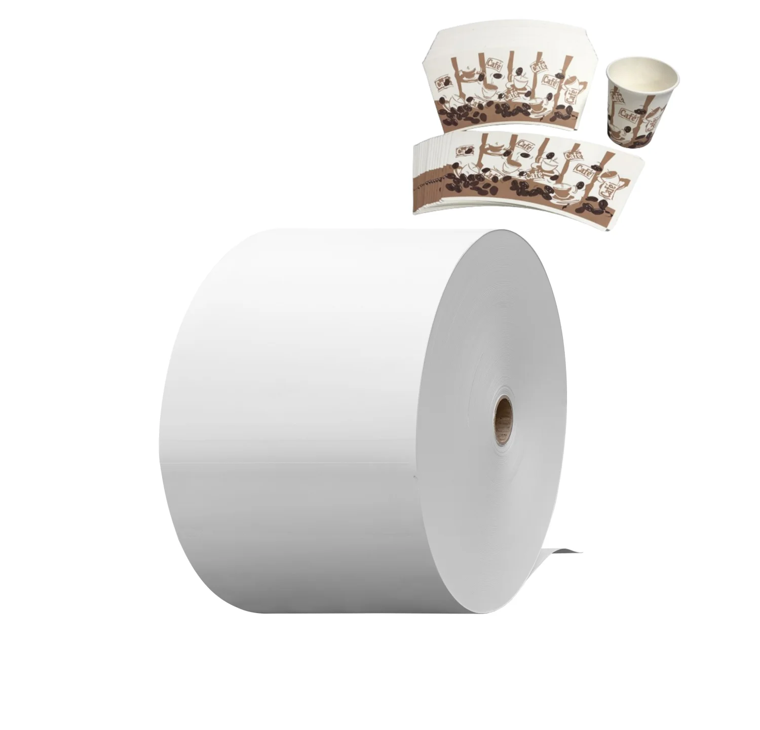 100% wood pulp single or double side PE/PLA coated paper in sheets for cups