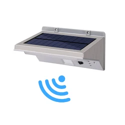 21 светодиод, 5 Вт, на солнечной батарее, водонепроницаемый наружный светильник для безопасности, беспроводная настенная лампа с датчиком движения