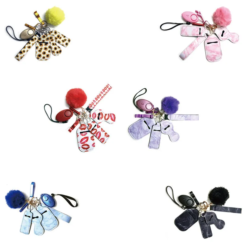 2022 New Product Women and Girls Outdoor Personal Alarm Keychain Safety Keychain Self Defense Keychain Set