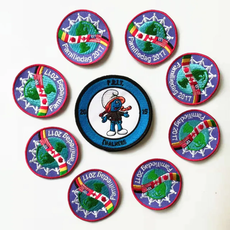 Embroidery Sticker Custom Football Soccer Club Logo Embroidered Applique Stitch Patches For Sports Clothes